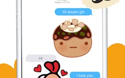 Animated Sushi Love Emojis iMessage media 2