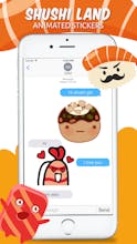 Animated Sushi Love Emojis iMessage gallery image