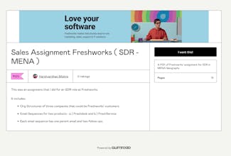Freshworks SDR Assignment gallery image