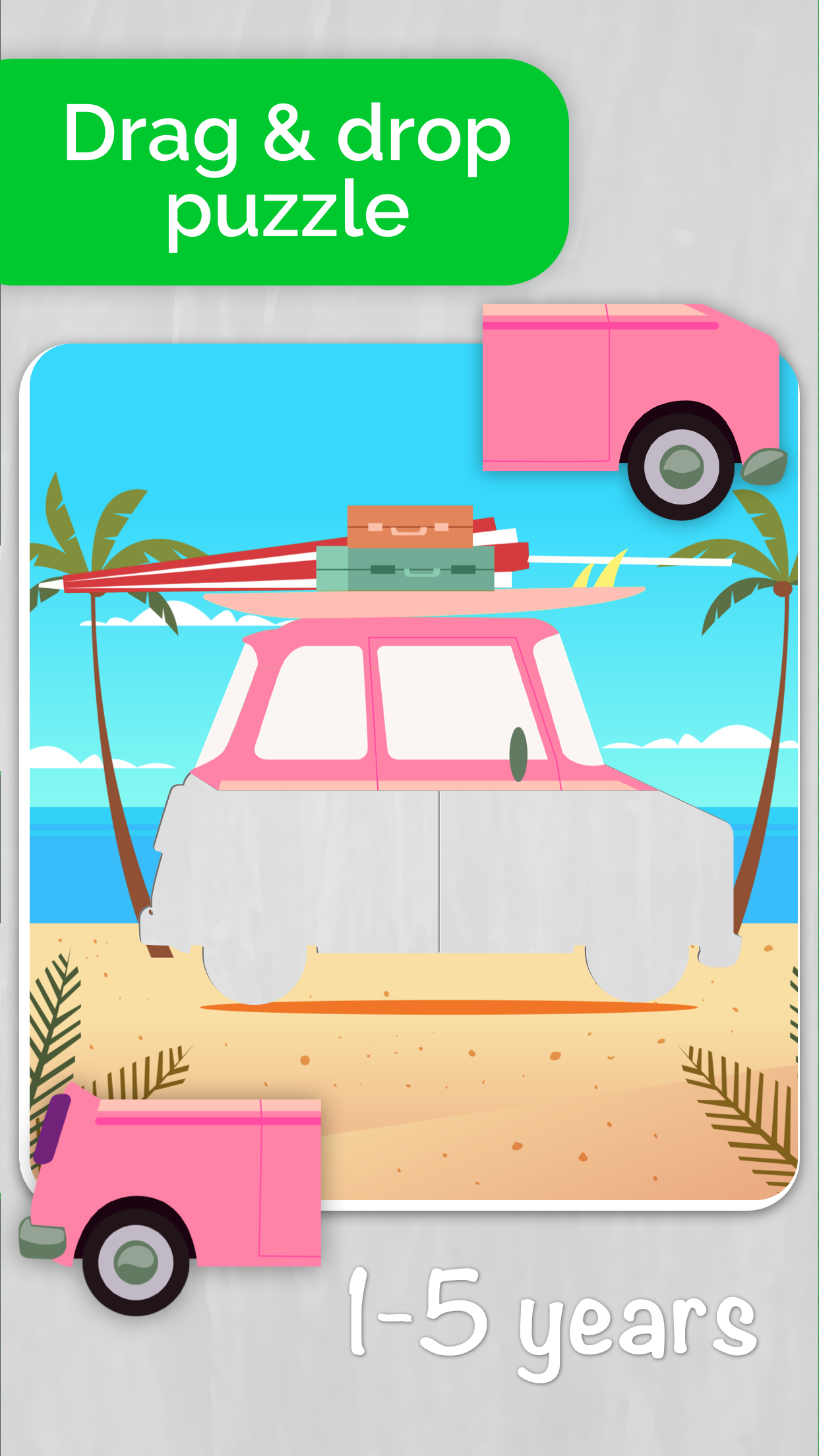 Cars, Planes, Trains: Kids Puzzles! gallery image