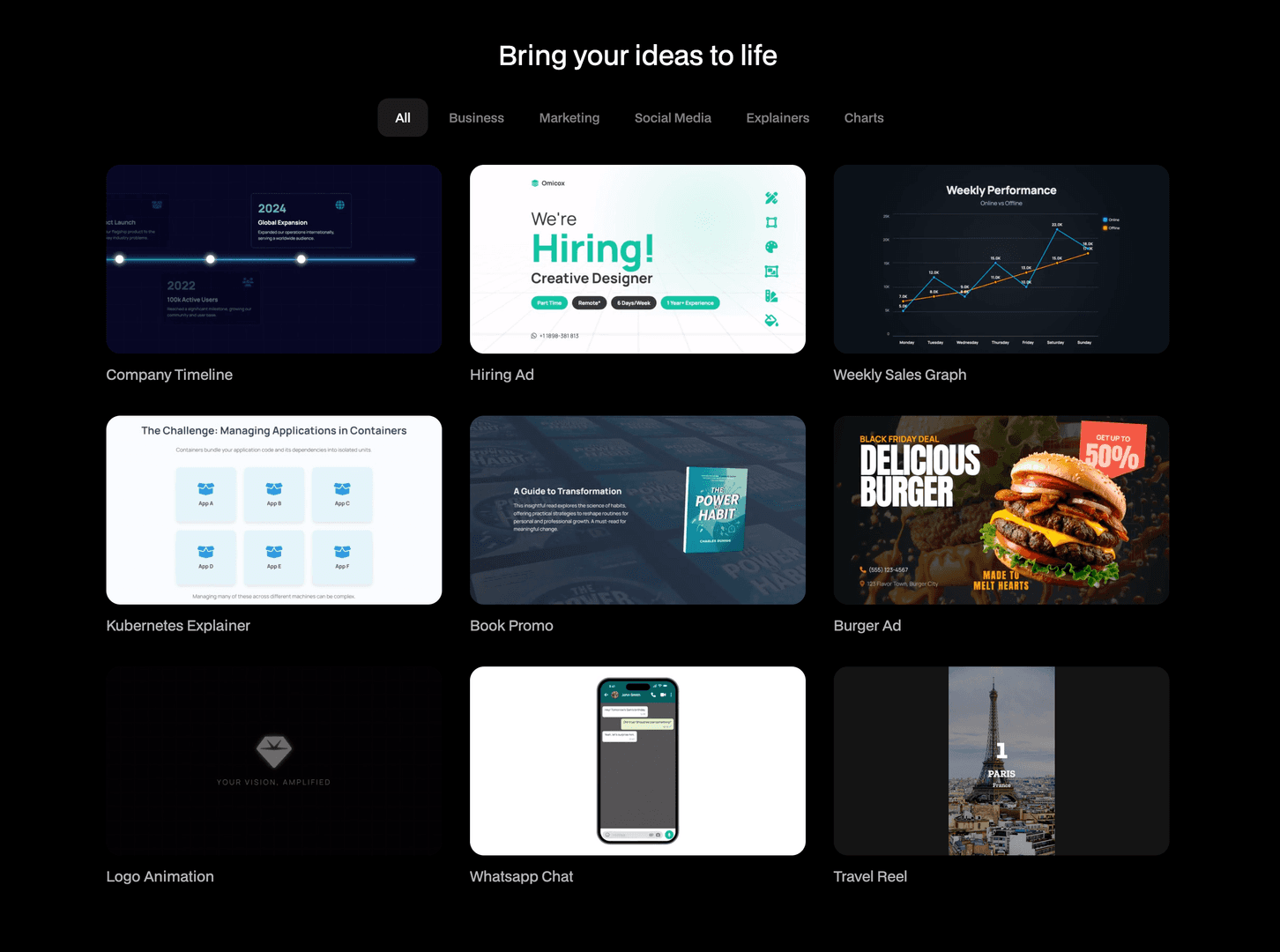 Easymotion: AI Motion Graphics Generator gallery image