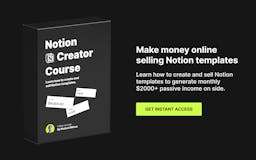 Notion Creator Course media 2