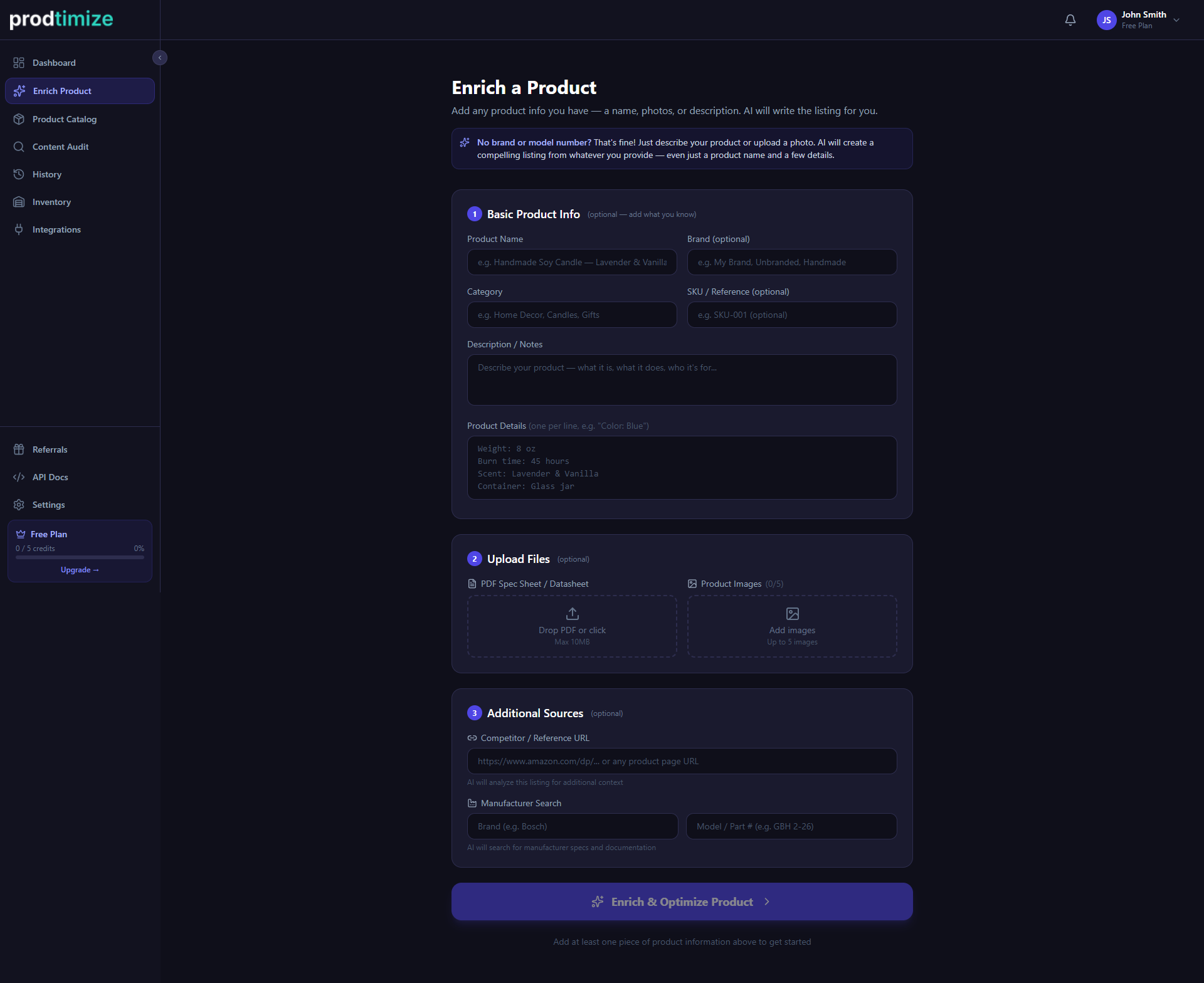 Prodtimize gallery image