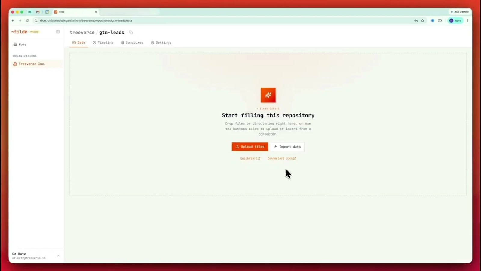 tilde.run screenshot 1 (video preview)