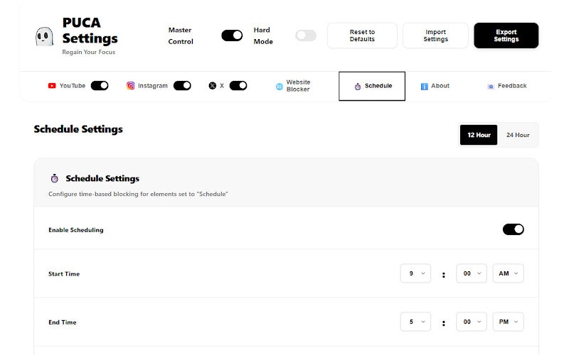 PUCA - Screenshot 2 showing product features and functionality
