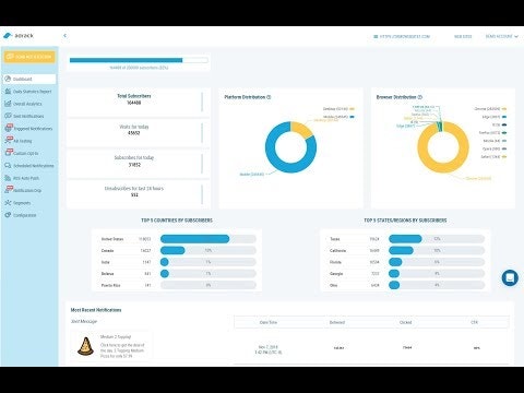 Adrack Web Push gallery image