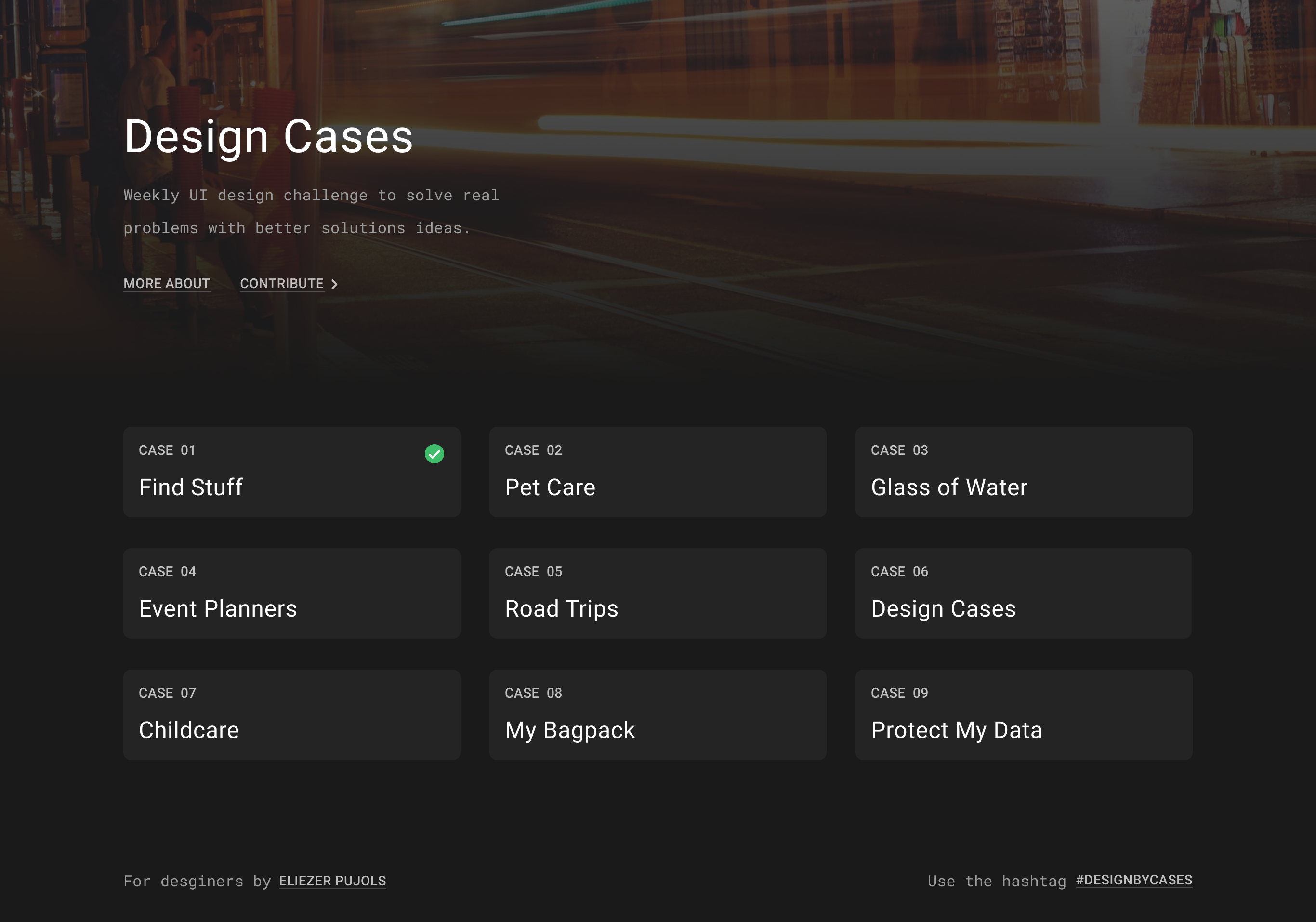 Design Cases - UI Challenges gallery image