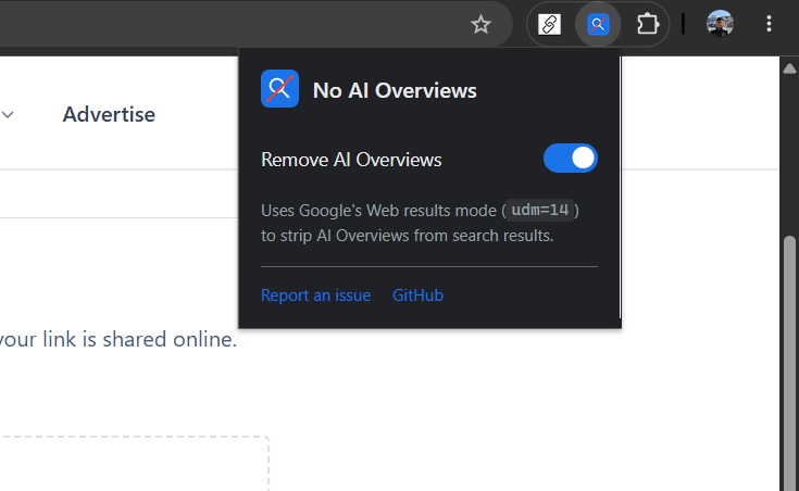 No AI Overviews for Google Search gallery image