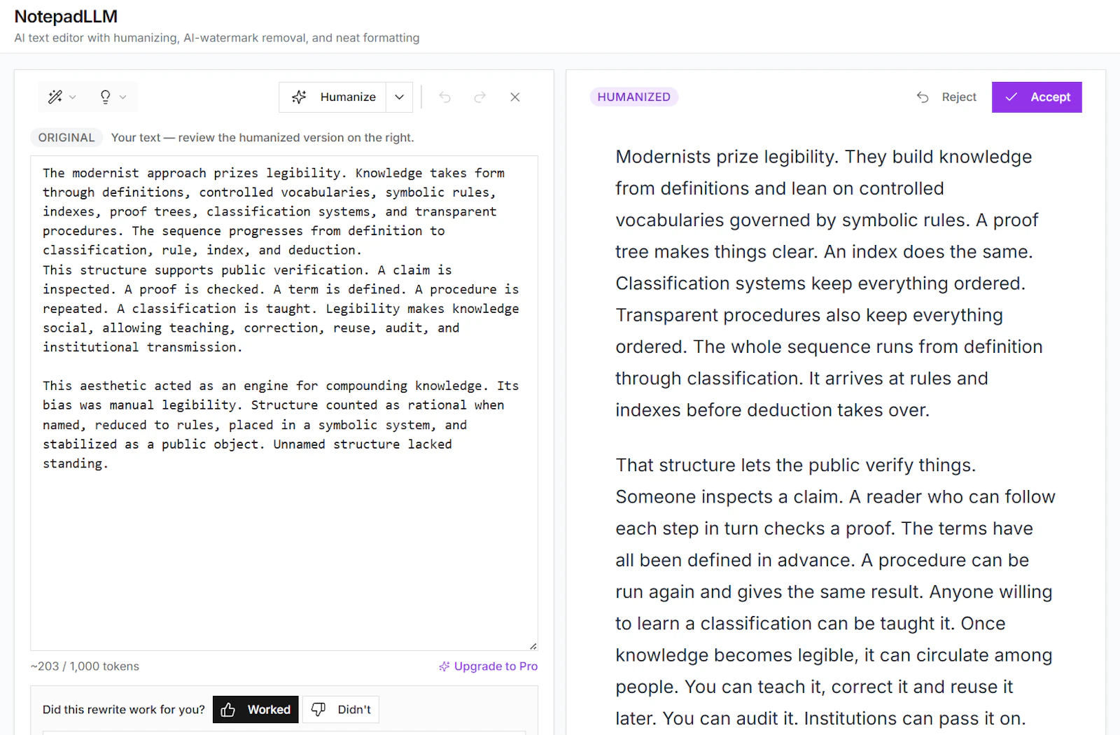 NotepadLLM screenshot 1