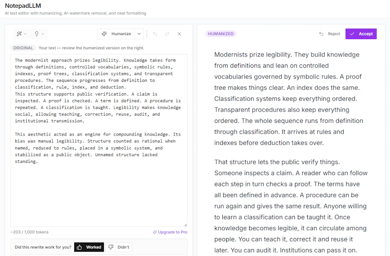 NotepadLLM screenshot 1