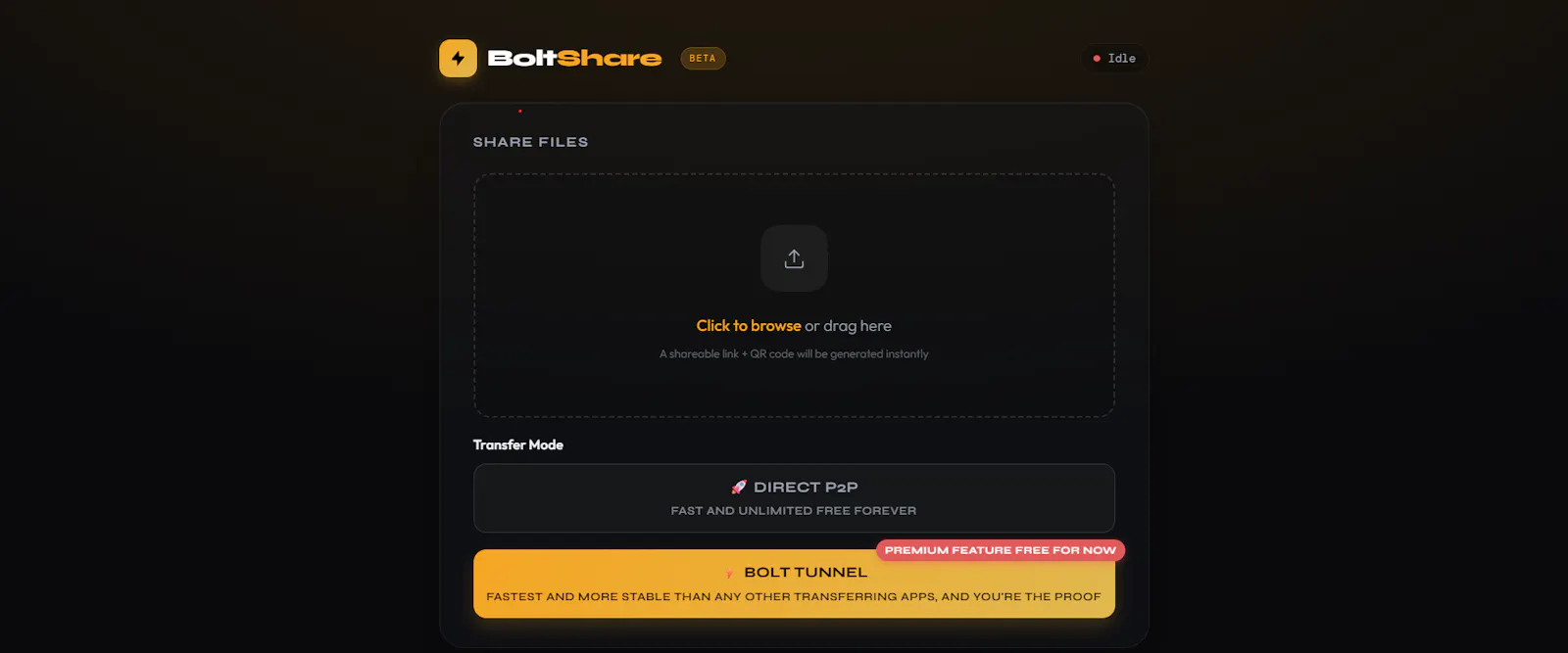 BoltShare screenshot 1