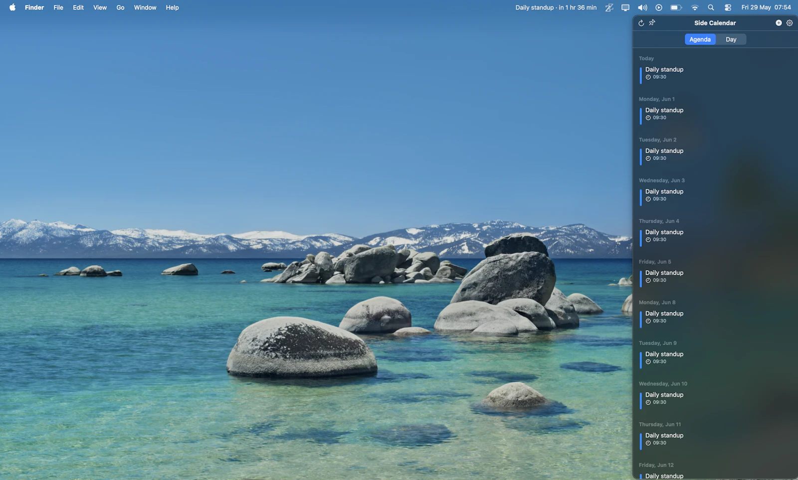 Side Calendar screenshot 2