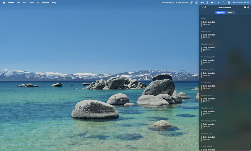 Side Calendar screenshot 2