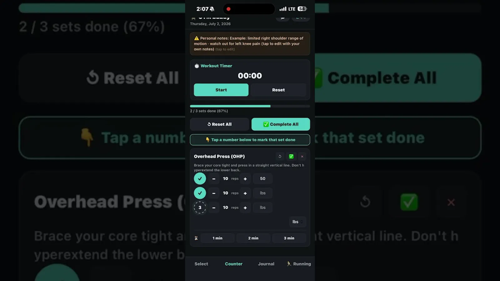 GymBuddy screenshot 1 (video preview)