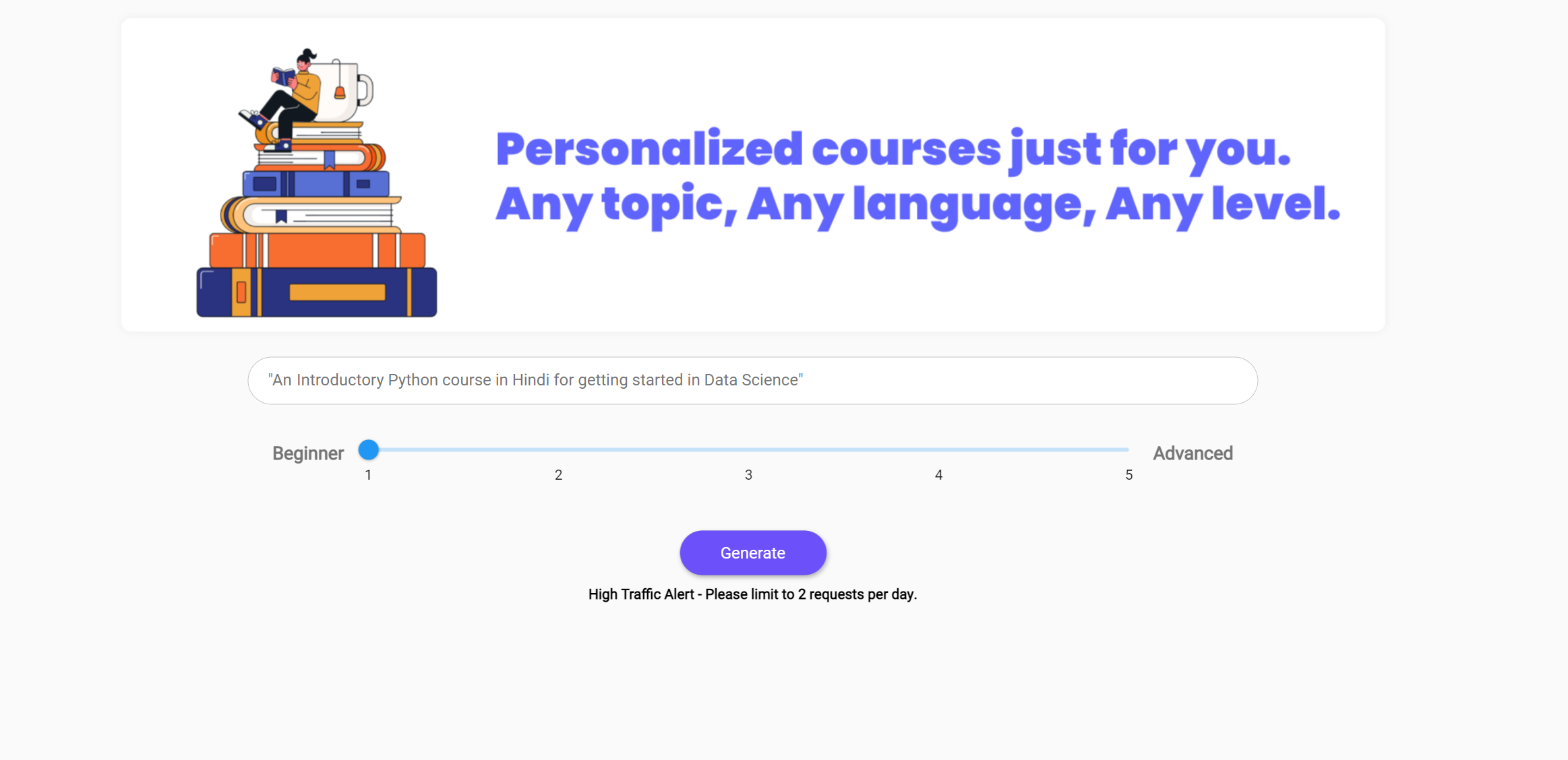 Quriosity - AI-powered Video Course Creator for personalized learning media 2