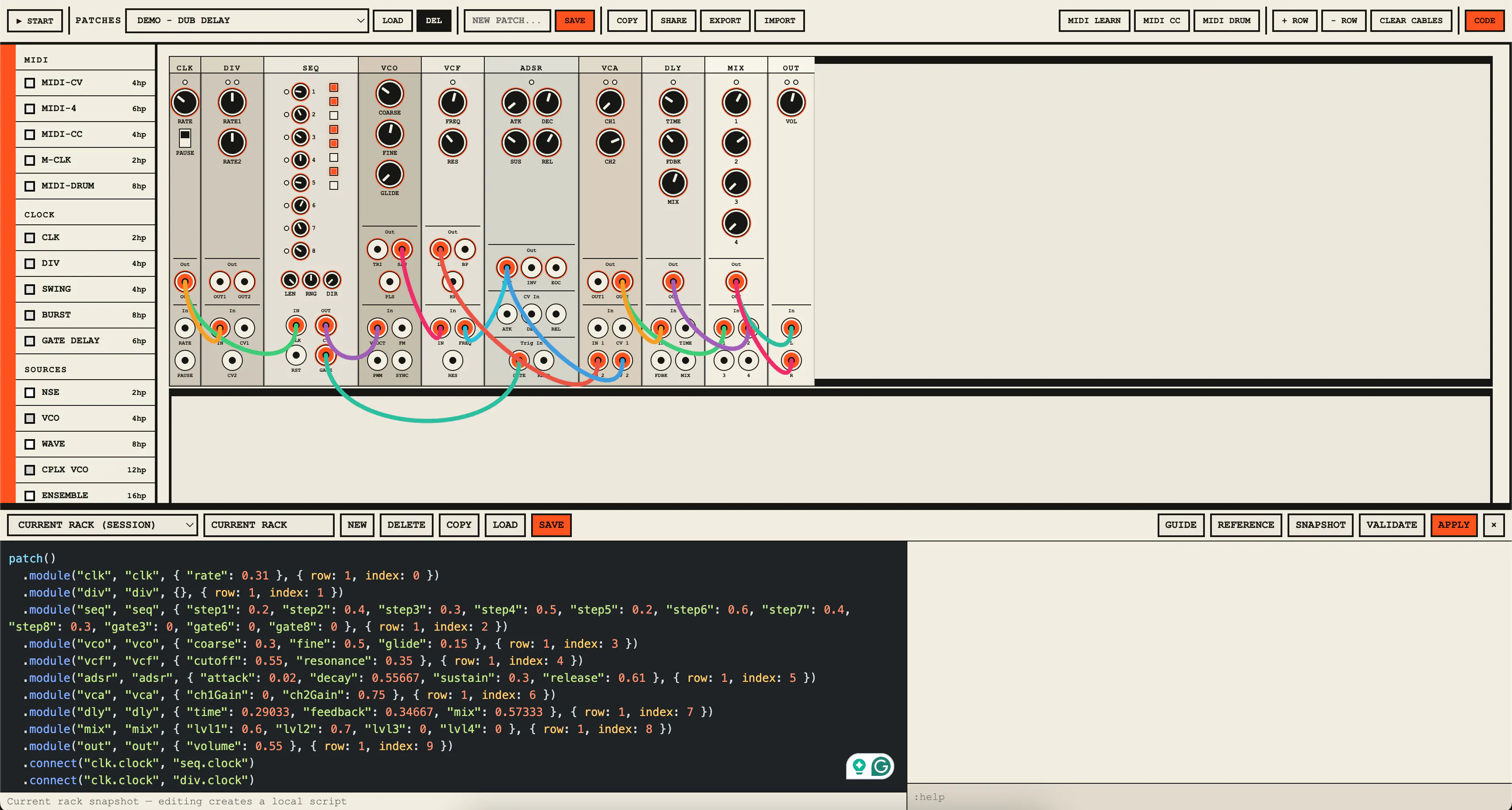 Eurorack JS gallery image