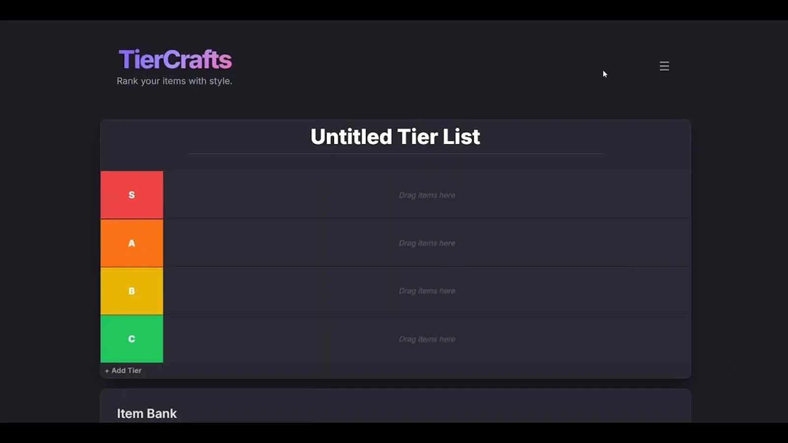 tiercrafts screenshot 1 (video preview)
