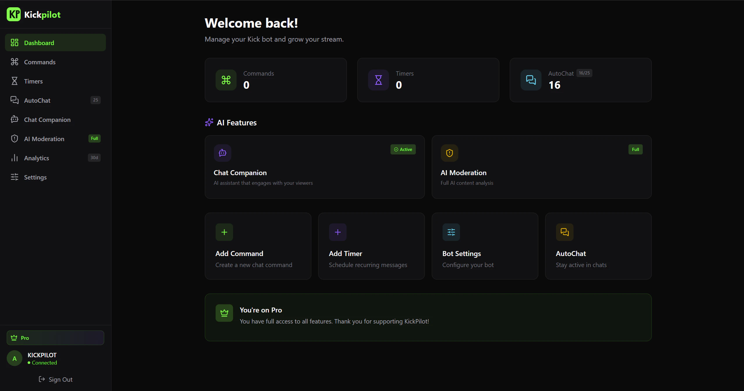 Kickpilot screenshot 2
