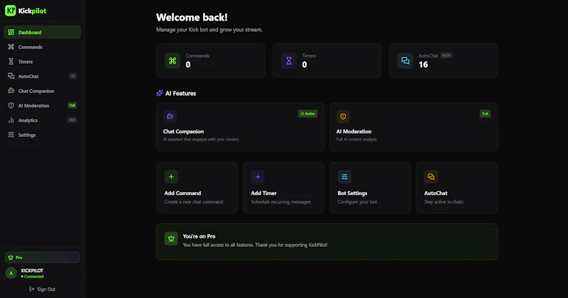 Kickpilot screenshot 2