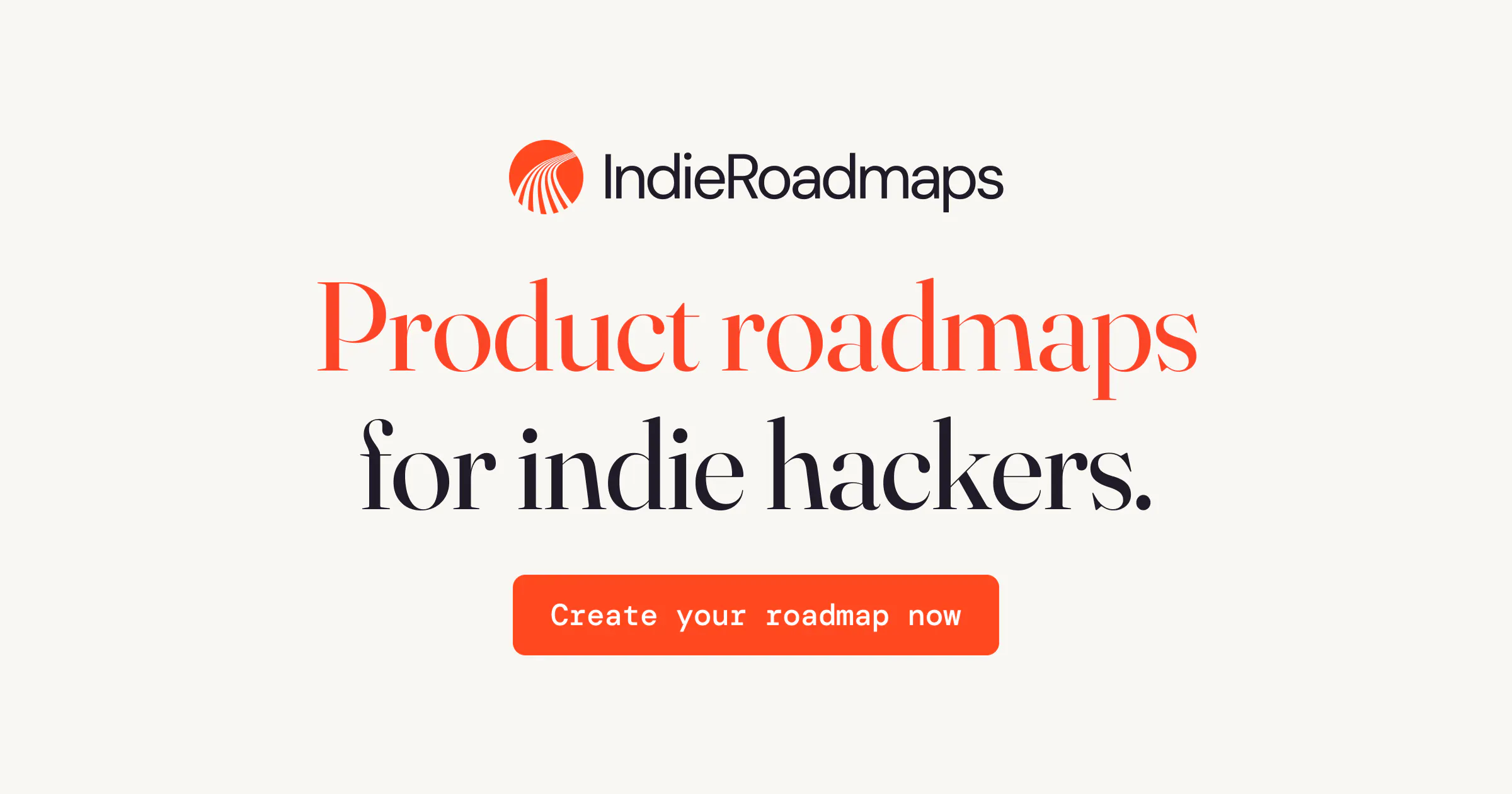 IndieRoadmaps のプロダクトバナー