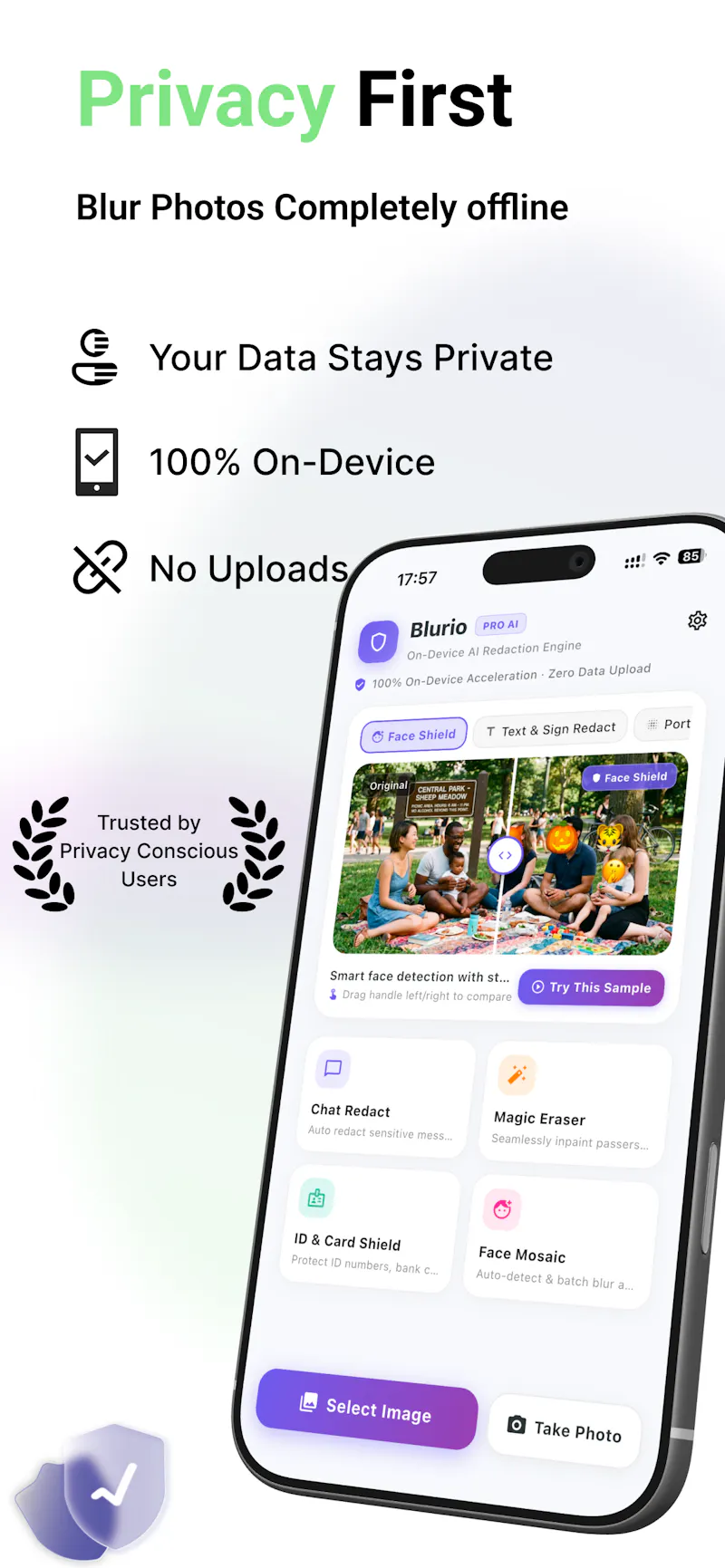 Blurio—Private Photo Editing, Reimagined screenshot 1