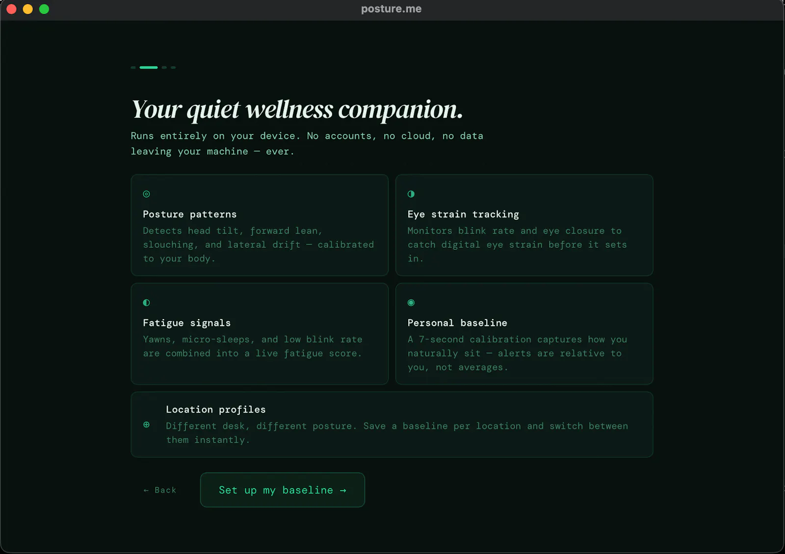 posture.me screenshot 2