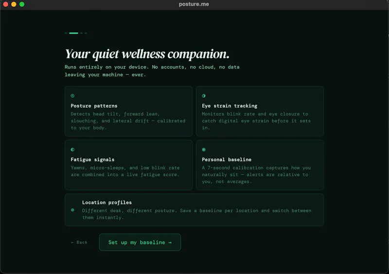 posture.me screenshot 2