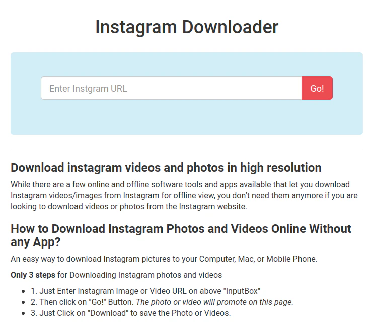 Instagram Downloader