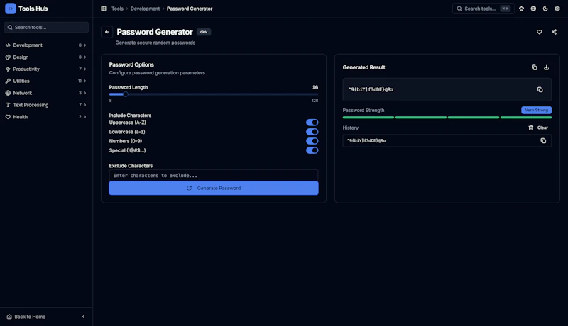 ToolsHub - 46+ free tools, no signup screenshot 2