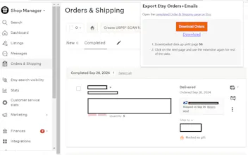 Export Etsy Orders+Emails gallery image