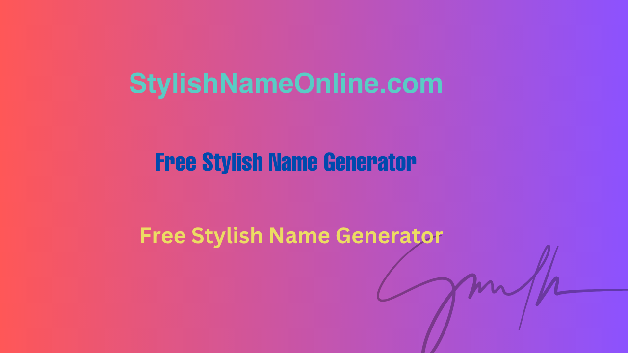 StylishNameOnline.com gallery image