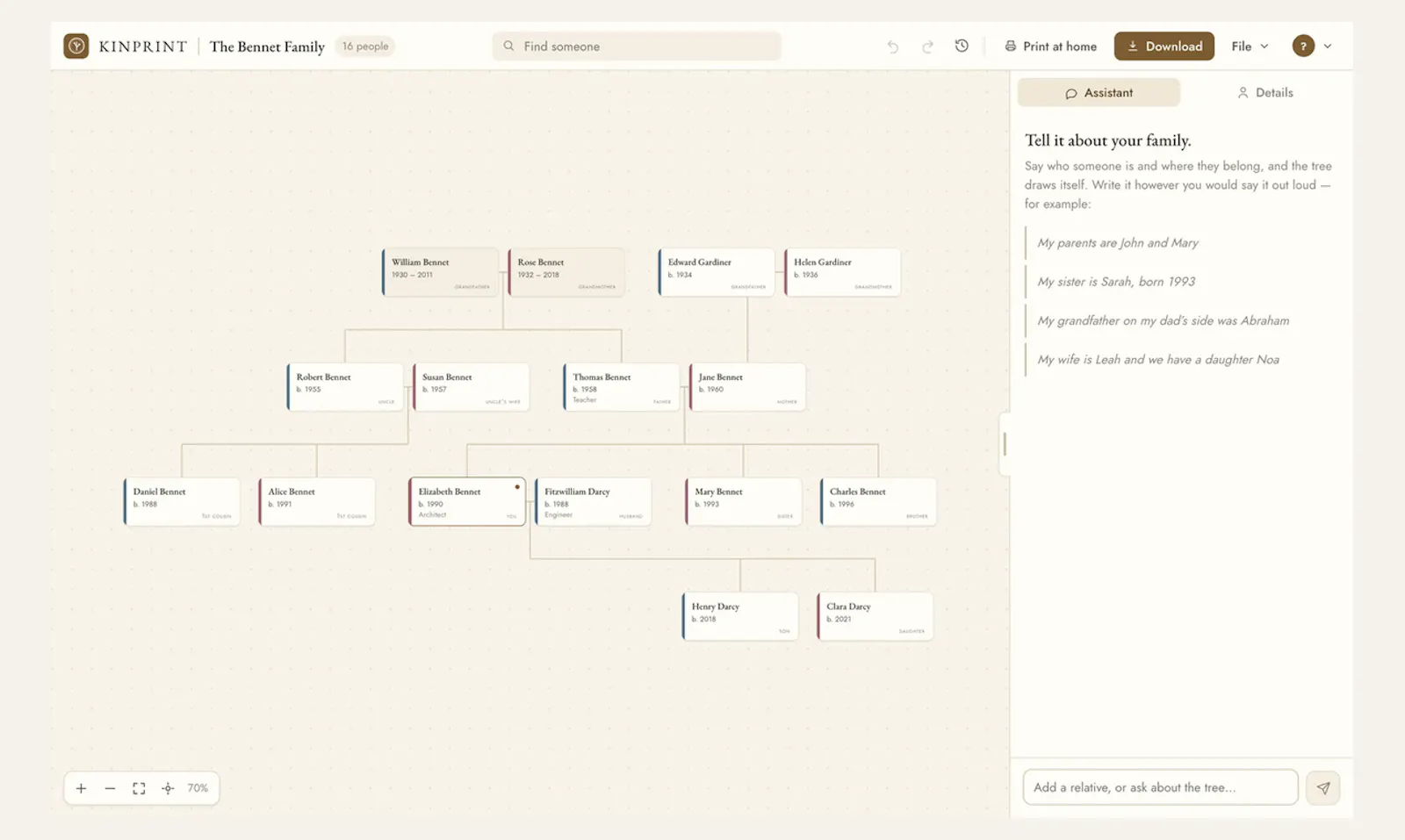 KinPrint screenshot 2