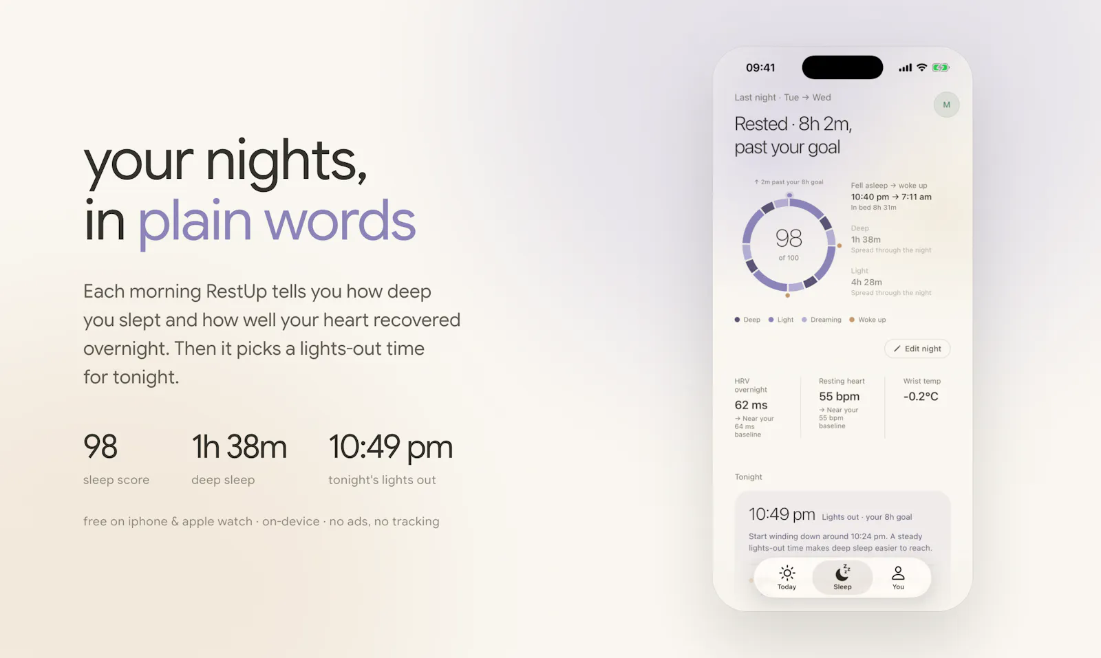 RestUp screenshot 2