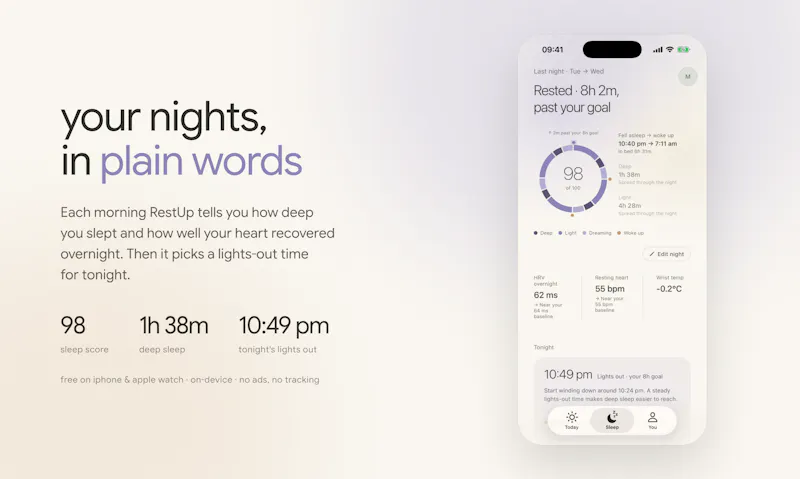 RestUp screenshot 2