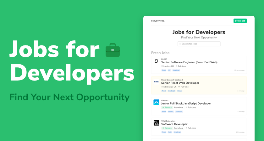 💼 Jobs for Developers gallery image