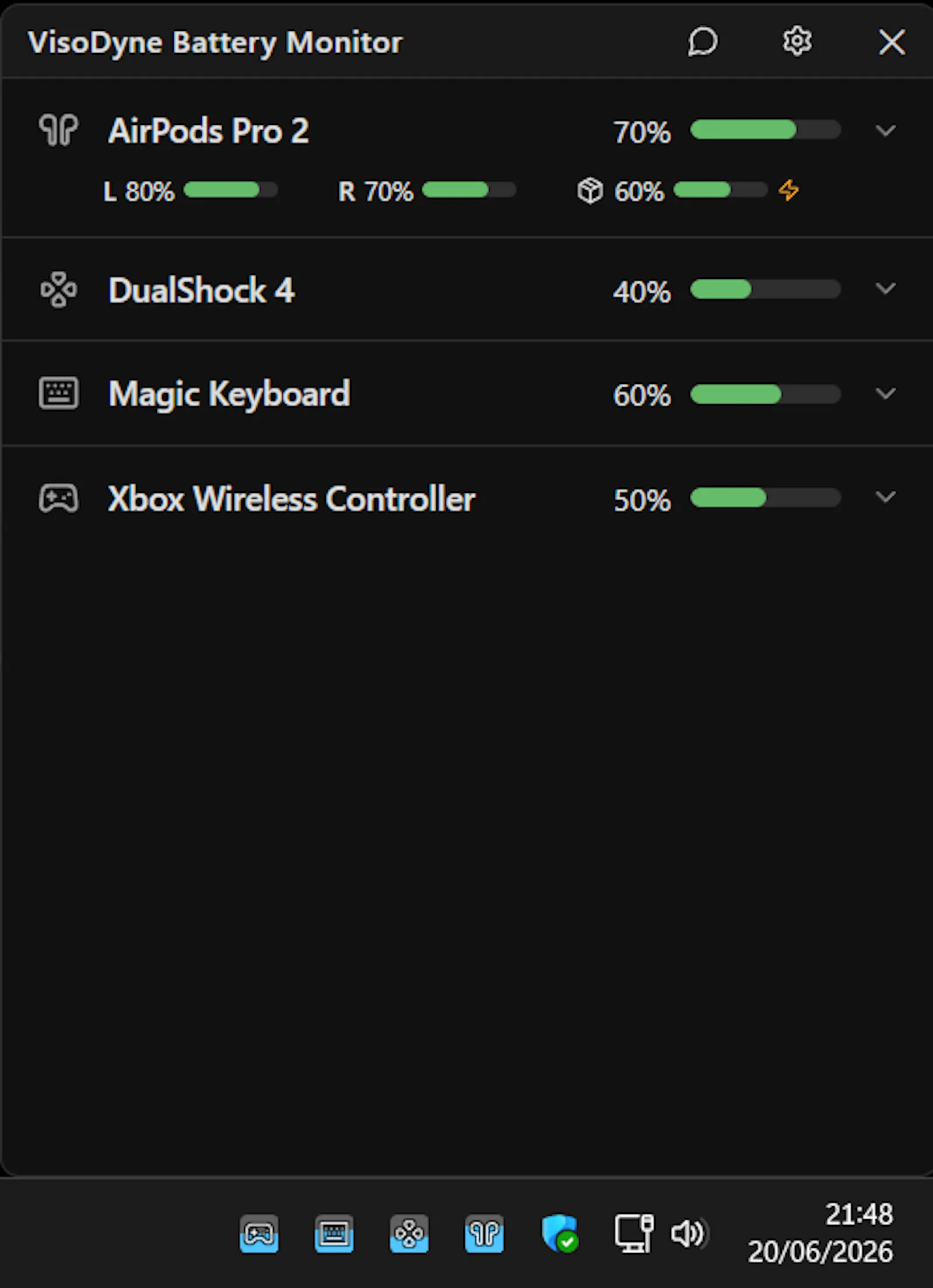 VisoDyne Battery Monitor screenshot 1