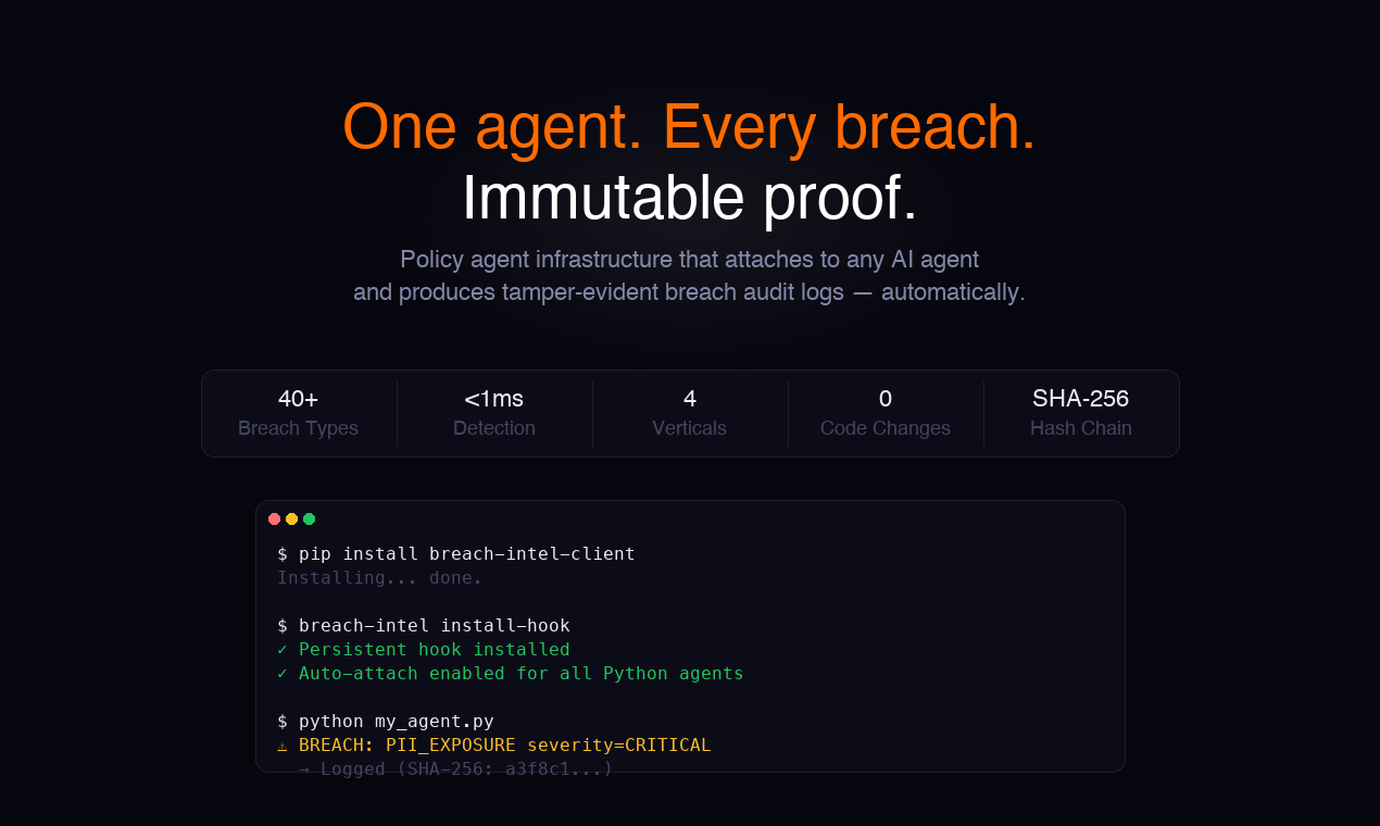 Breach Intel — Agent Security gallery image