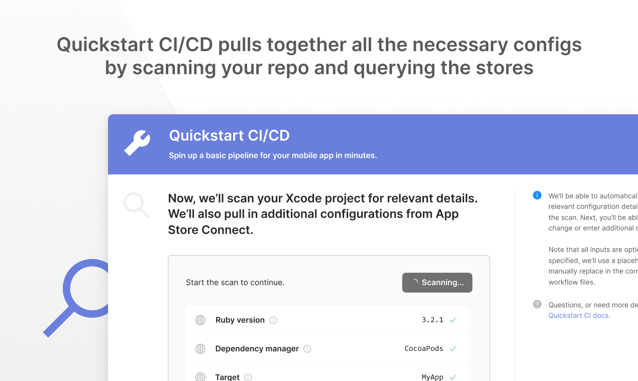 Quickstart CI/CD door Runway - Autogenereren een complete mobiele CI/CD -pijplijn in minuten media 3