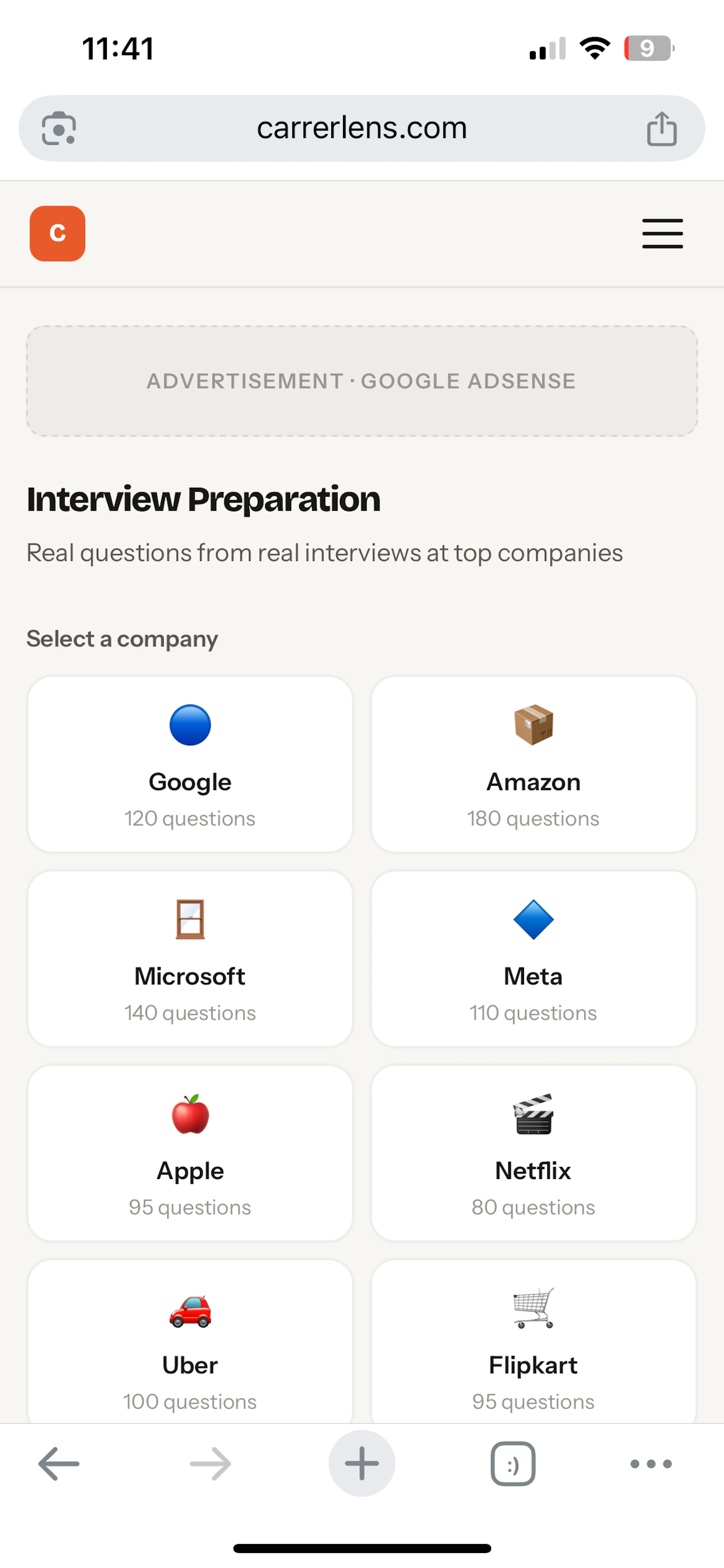 CareerLens screenshot 1