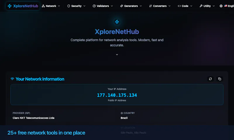 XploreNetHub screenshot 2