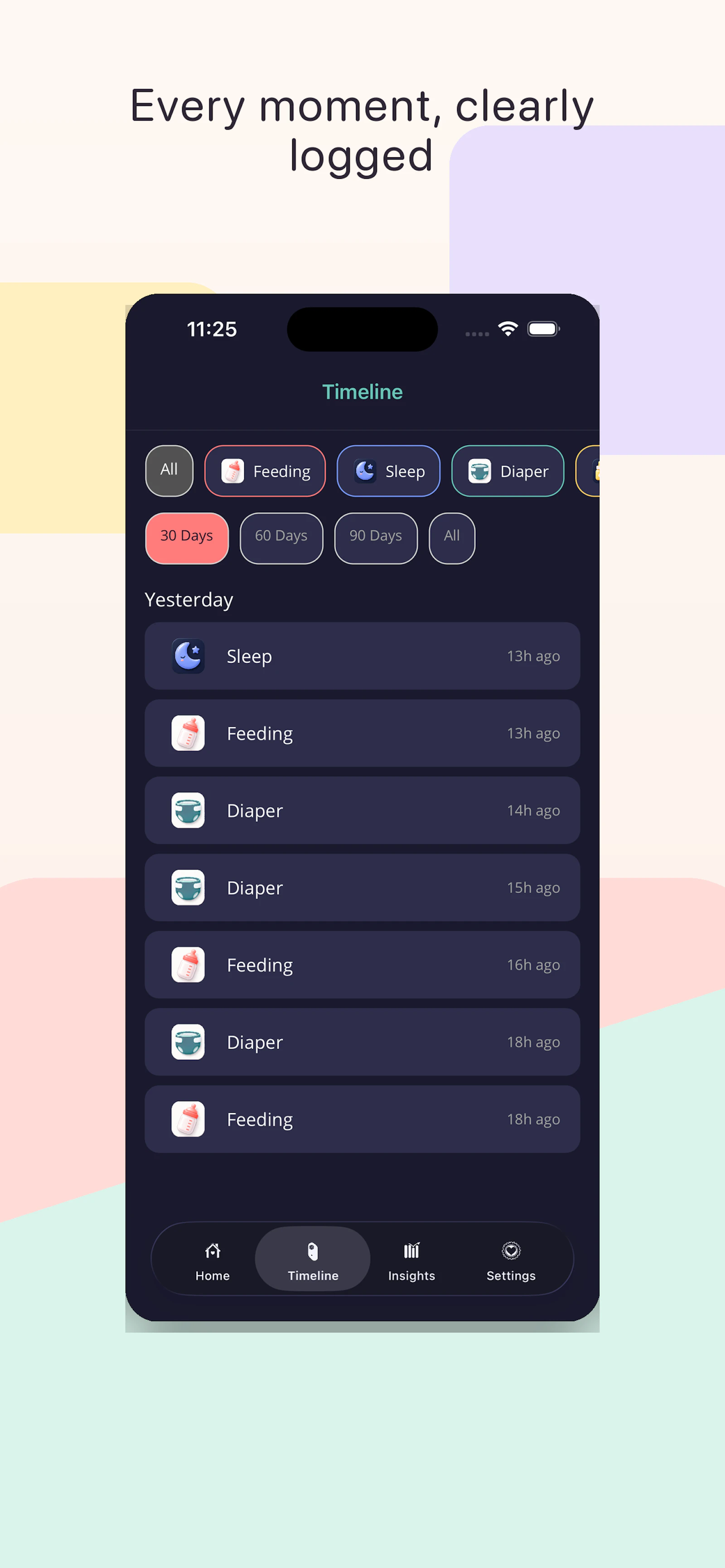 Quicklog Baby screenshot 4