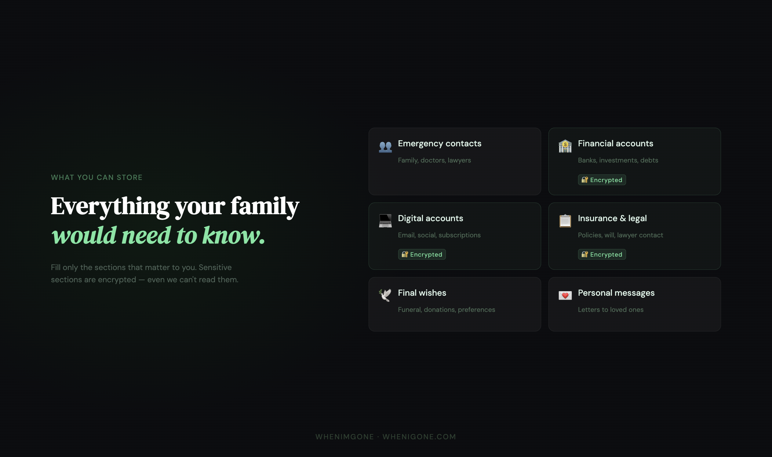 WhenImGone — If Something Happens to You gallery image