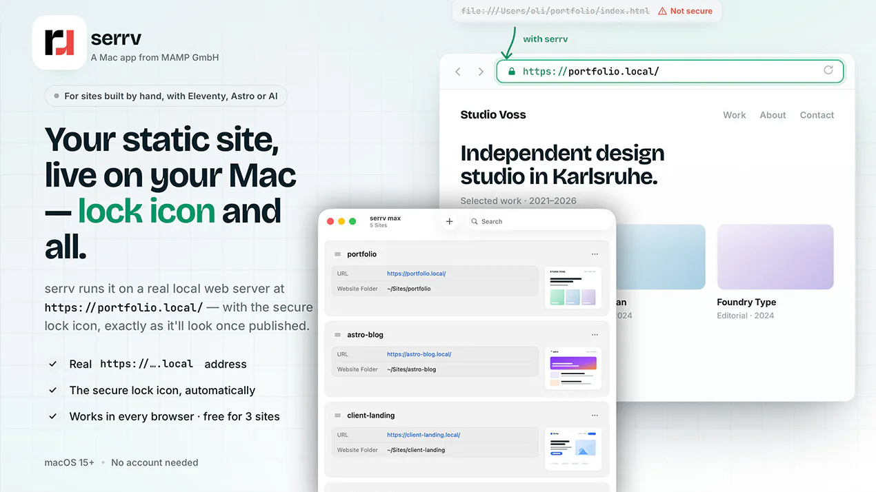 Preview static sites like they’re live product