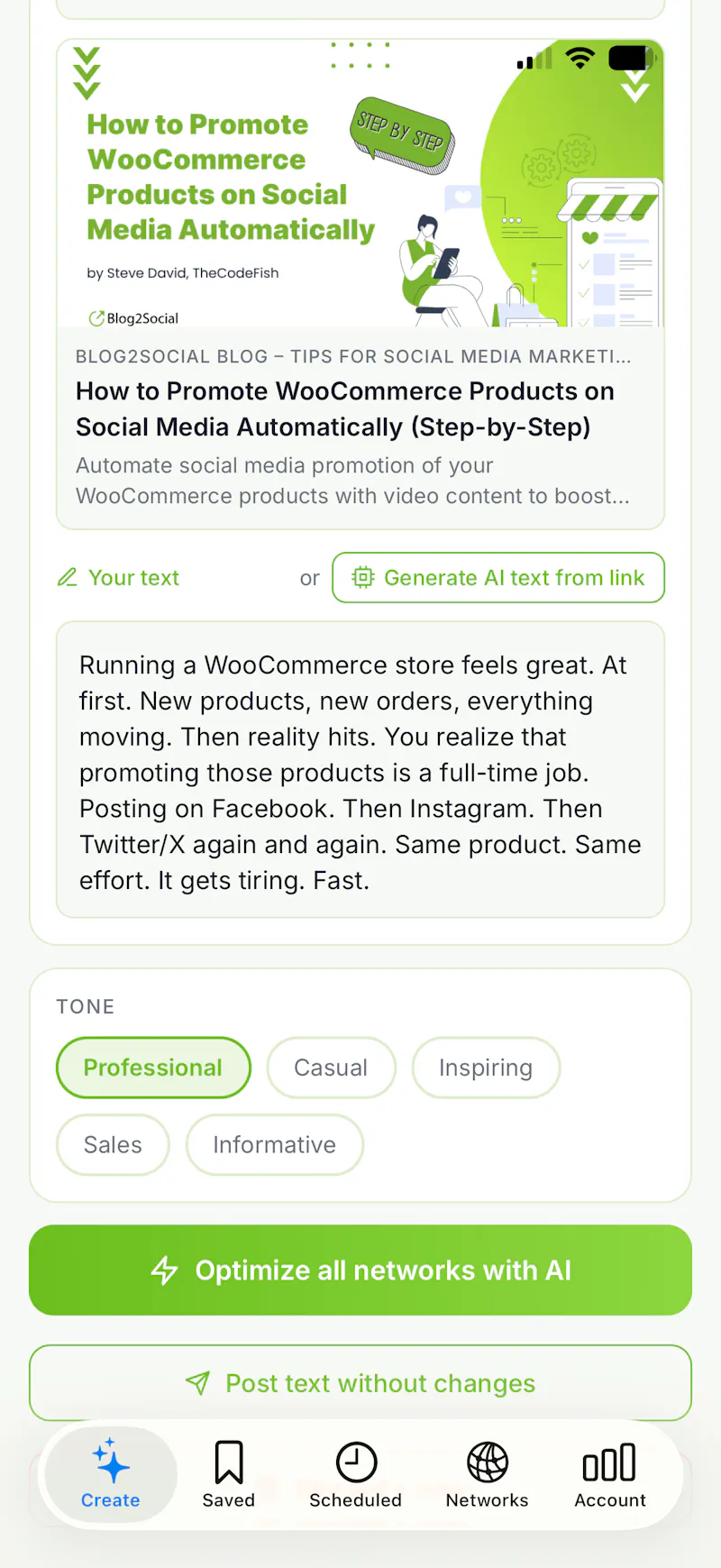 Mobile Social Media Publishing on the Go screenshot 5