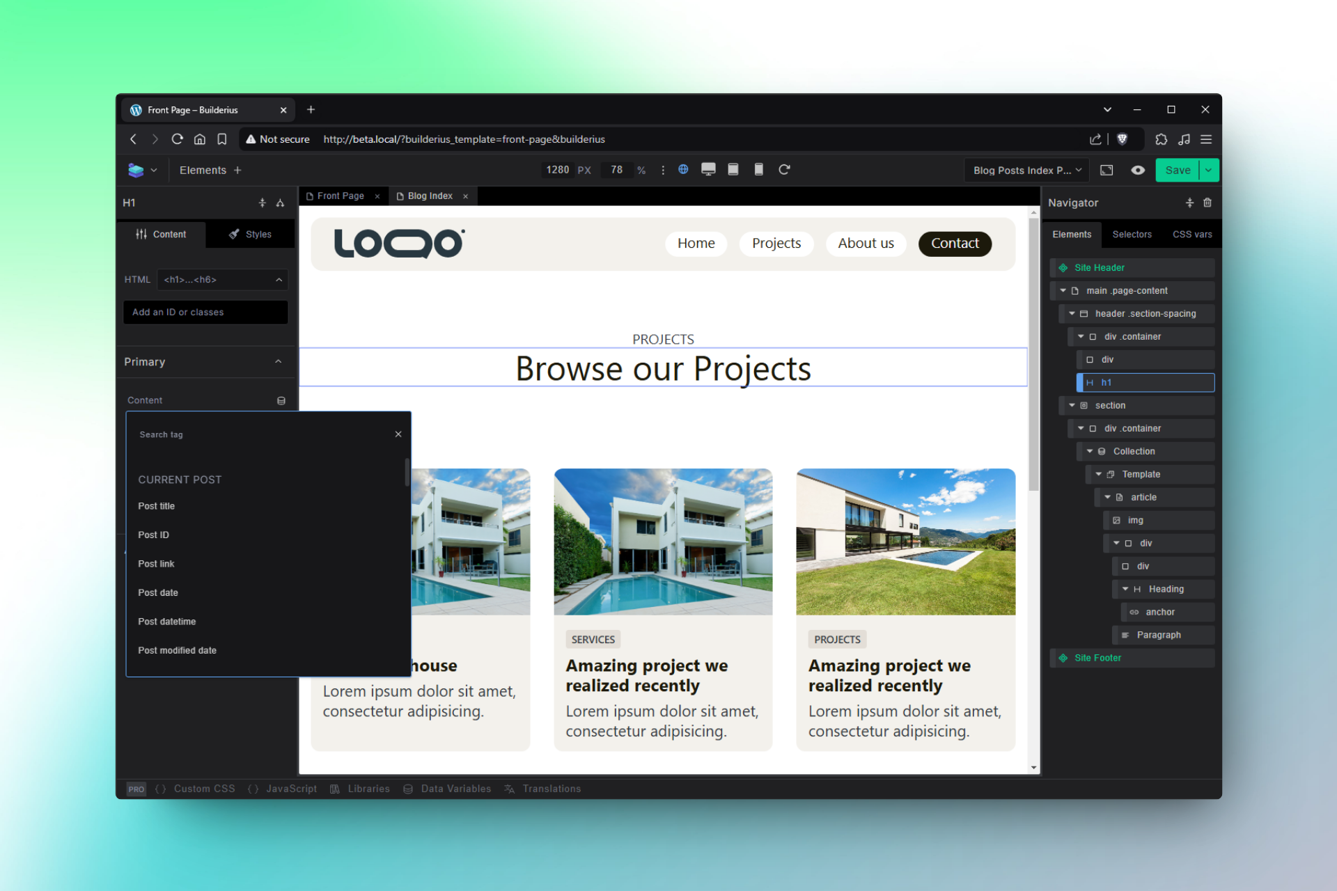 Builderius gallery image