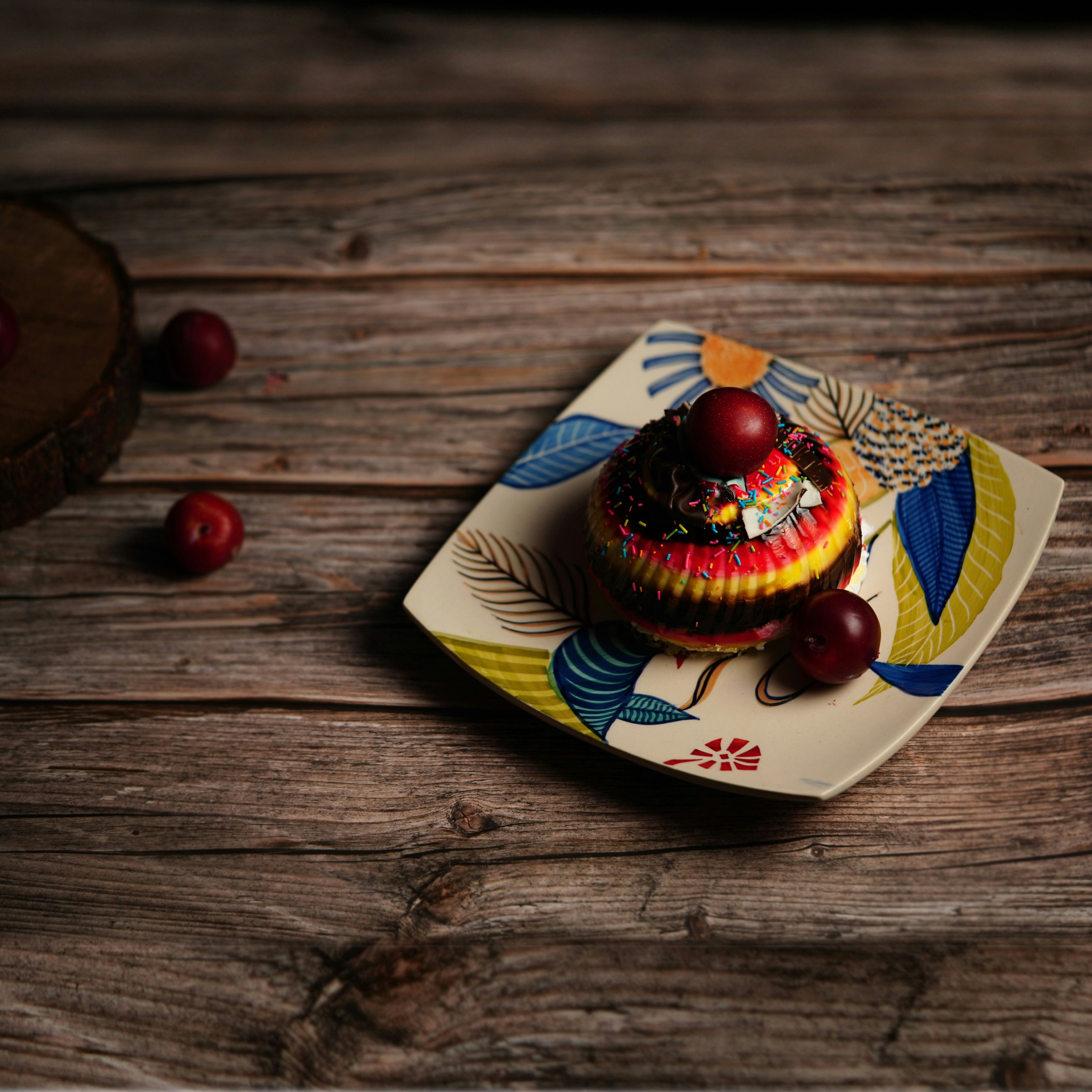 Hand-Painted Ceramic Plates.