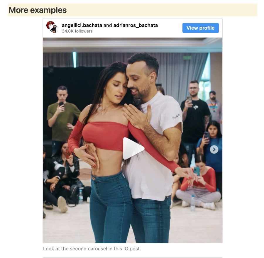 Mídia 6 de Salvar biblioteca - Ajudamos os dançarinos de Bachata a aprender novos movimentos com facilidade.