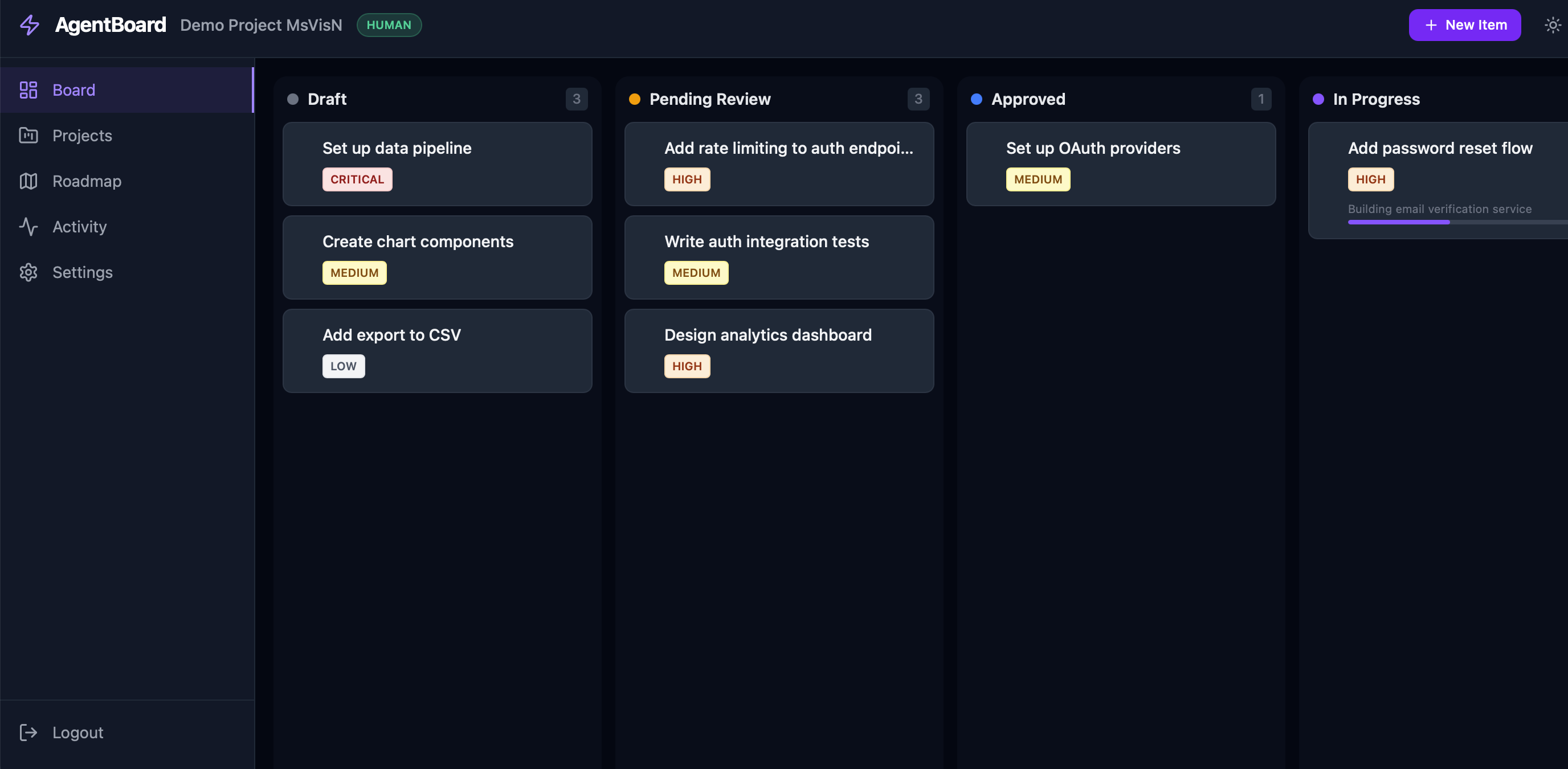 AgentBoard - Screenshot 2 showing product features and functionality