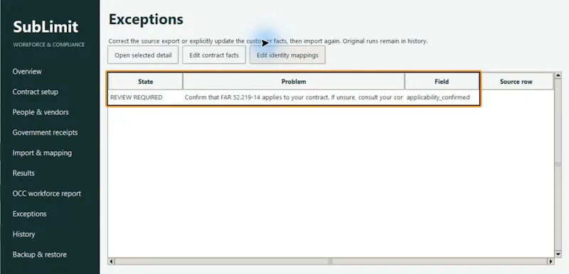 SubLimit screenshot 3