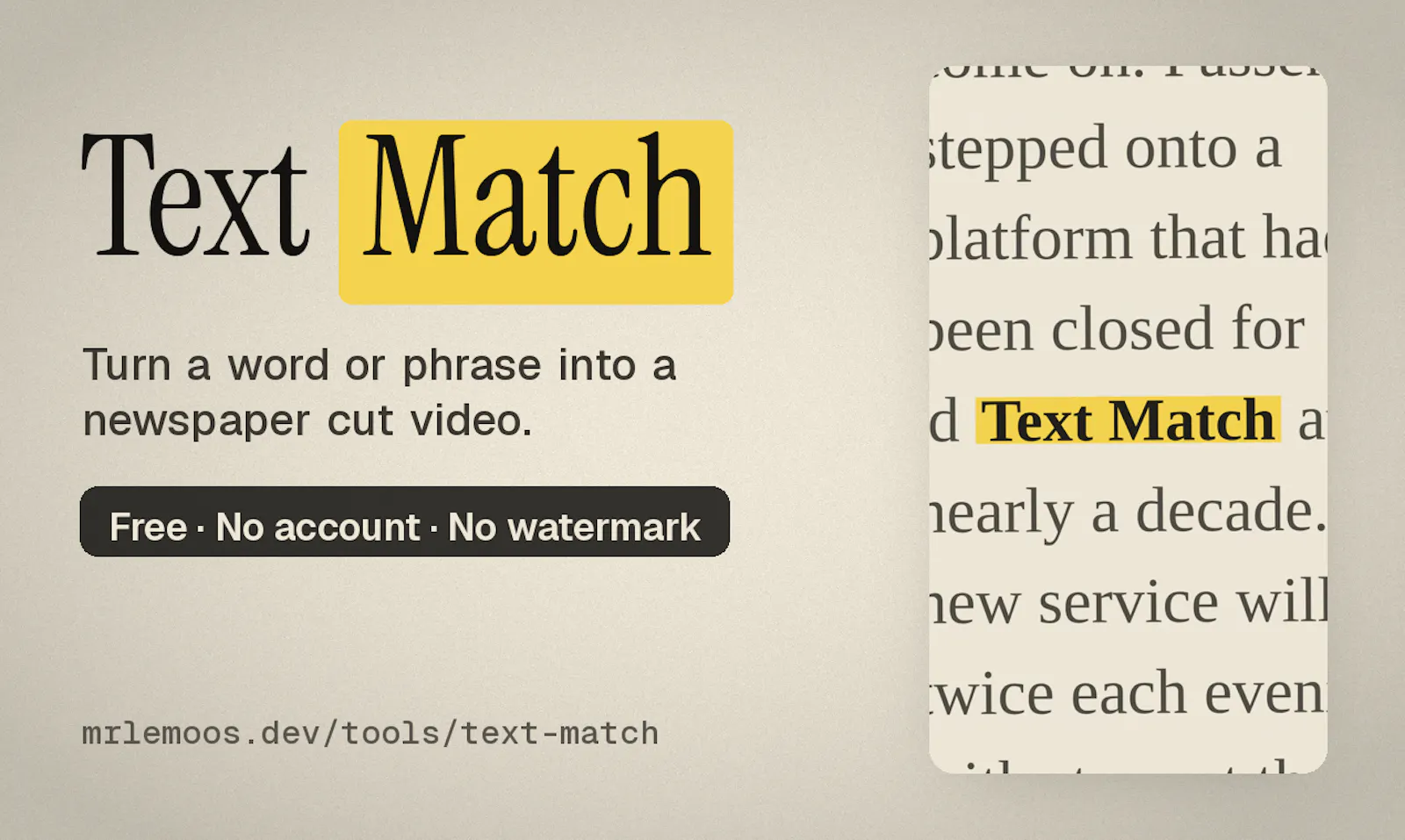 Text Match screenshot 1